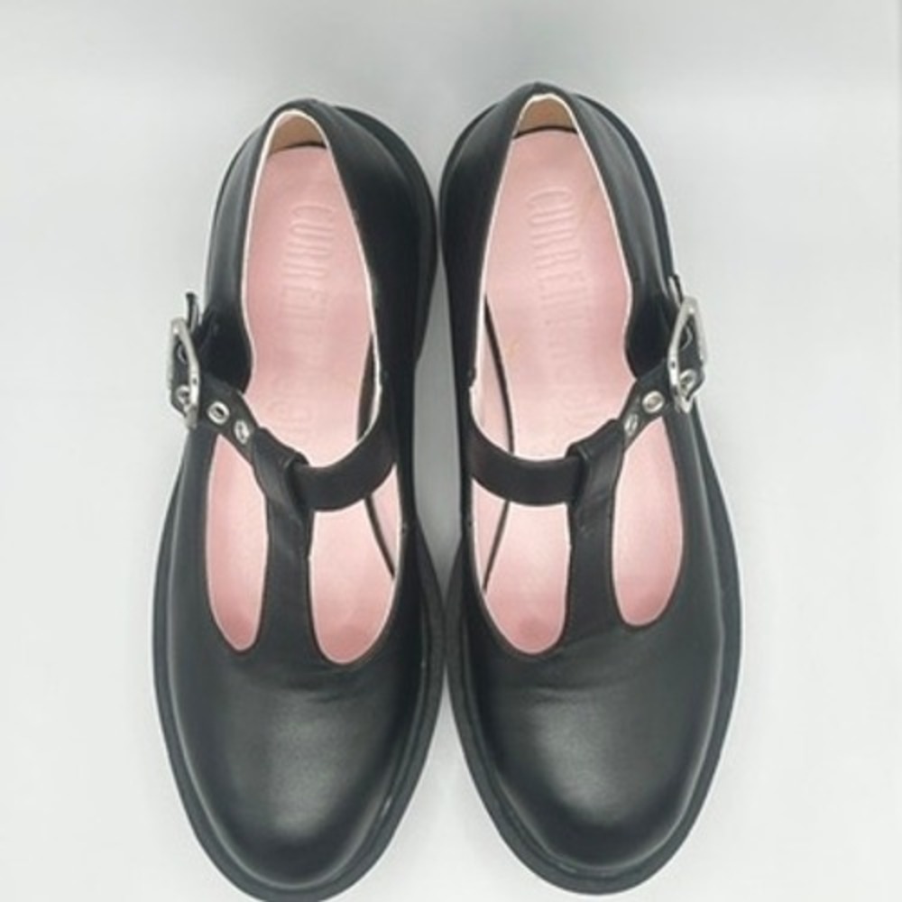 Current Mood Black Chunky Mary Jane Platform Shoes 9 - Picture 2 of 10